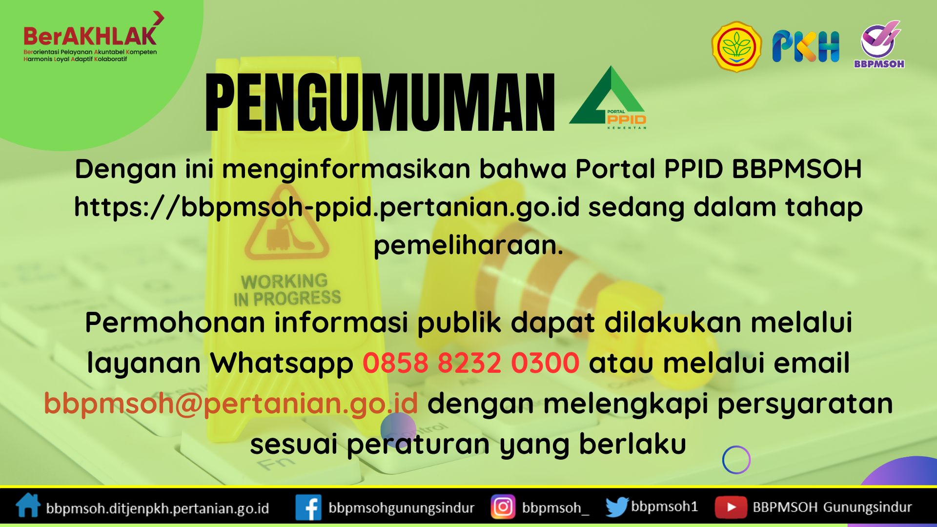 Maintenance Portal PPID BBPMSOH